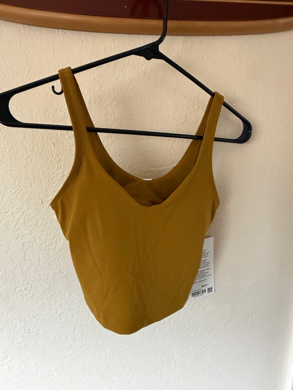 lululemon athletica Mustard Yellow Scoop-Back Sports Tank